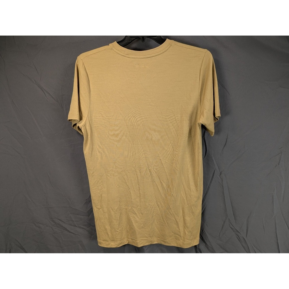 Outlier NYC Merino Wool Crew Neck T-Shirt Men's Size Large Tan Khaki Mustard ... - Picture 6 of 12